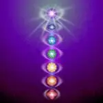 Chakra and Kundalini on decorative background-Transparency Blending Effects and Gradient Mesh-EPS 10.